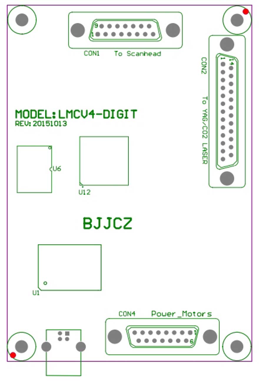  CO2/紫外/綠光激光打標(biāo)控制卡LMC2015 digit-M