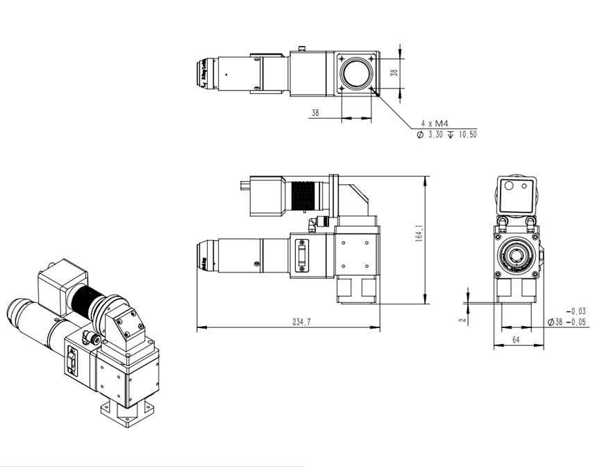 D30-F150 F款QBH振鏡觀察系統(tǒng)+顯示屏